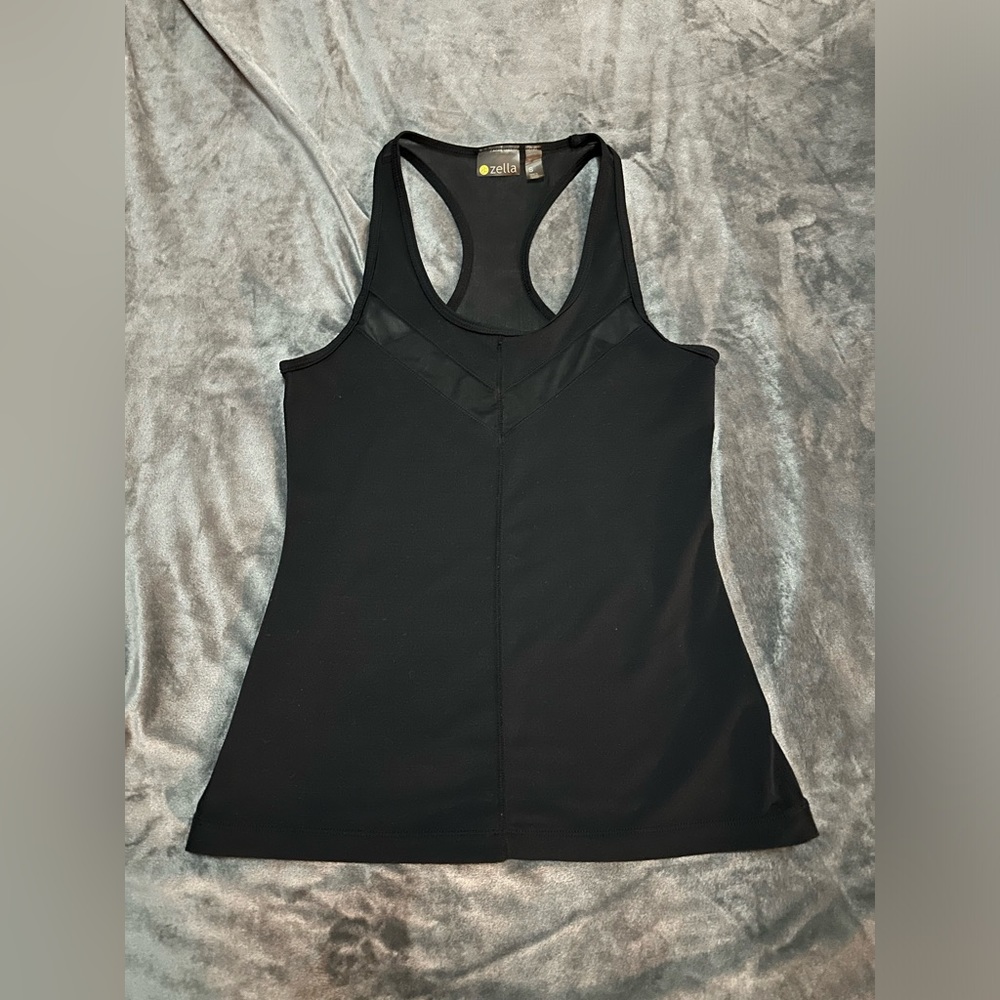 Zella Mesh detail Racer Back Tank - Picture 6 of 6